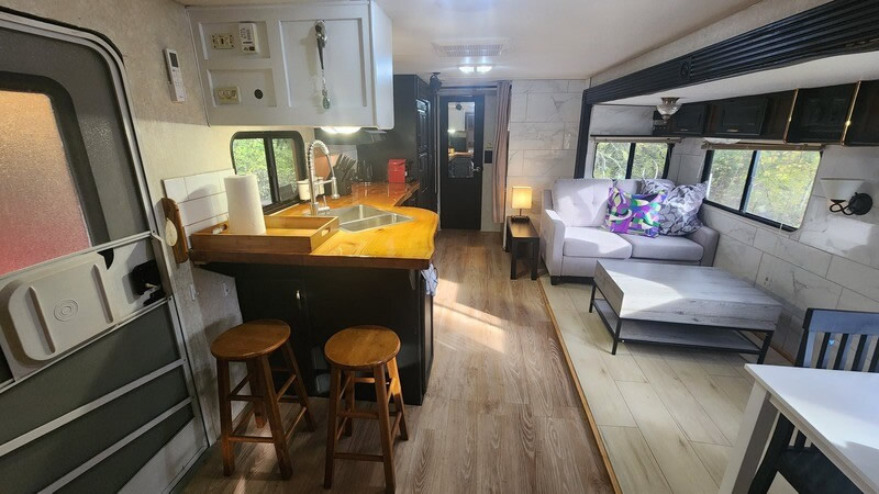 Glamping RV on Calm Chaos