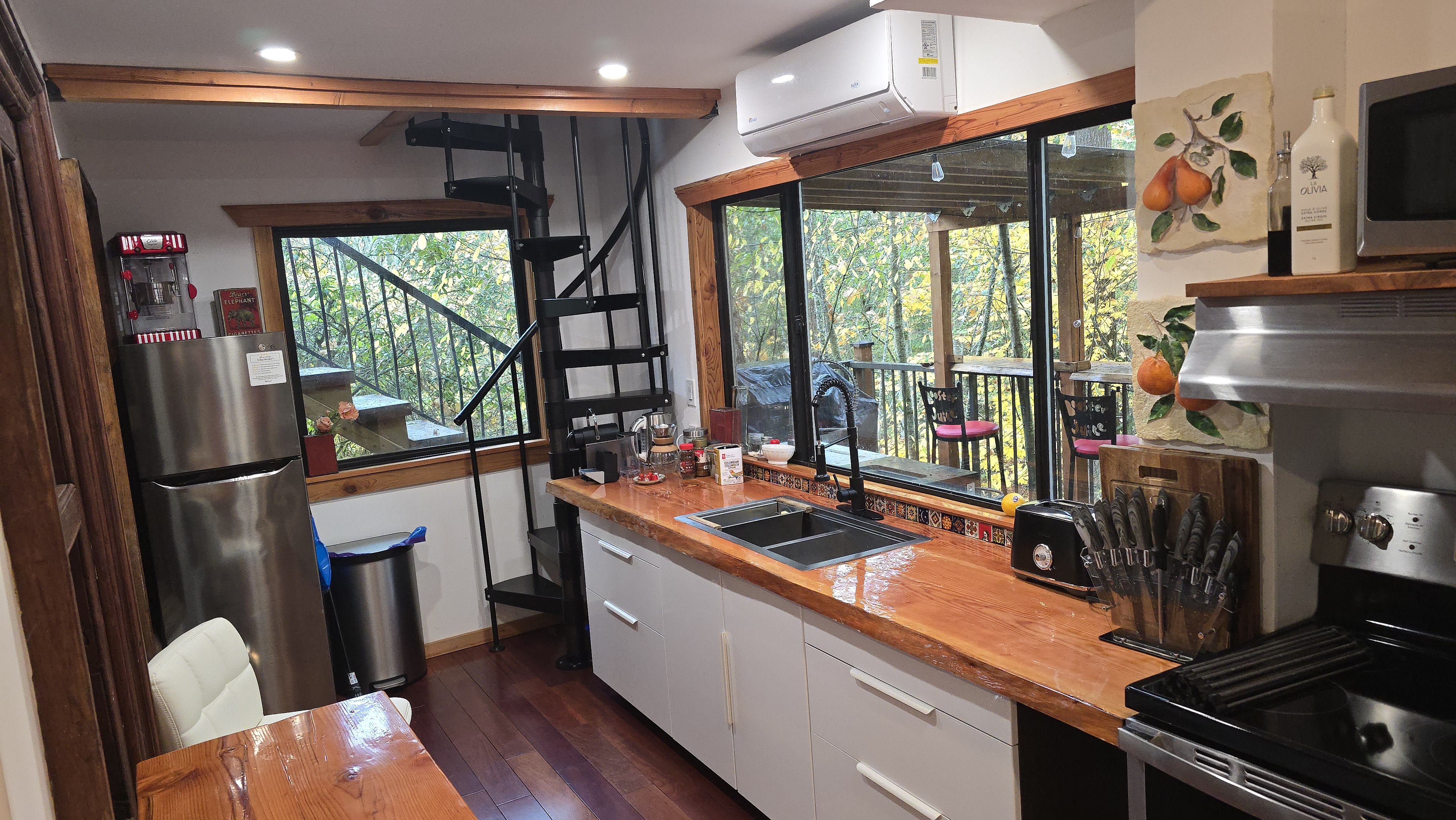 Handmade wooden countertop